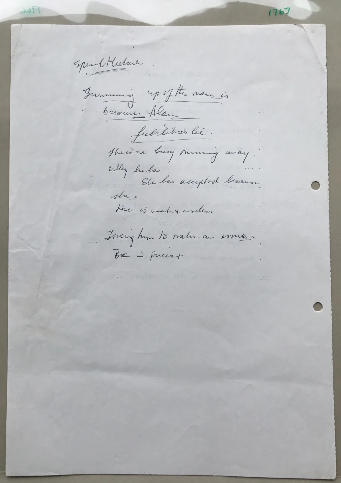 Communication from Spirit Michael, document 1767