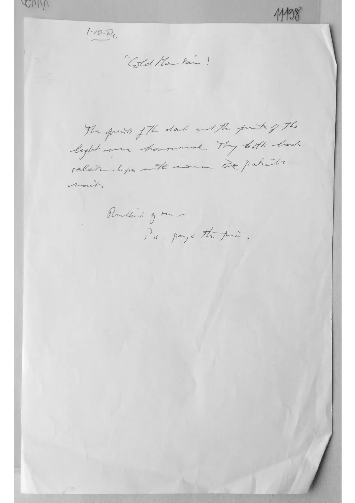 Handwritten Notes, document 11198