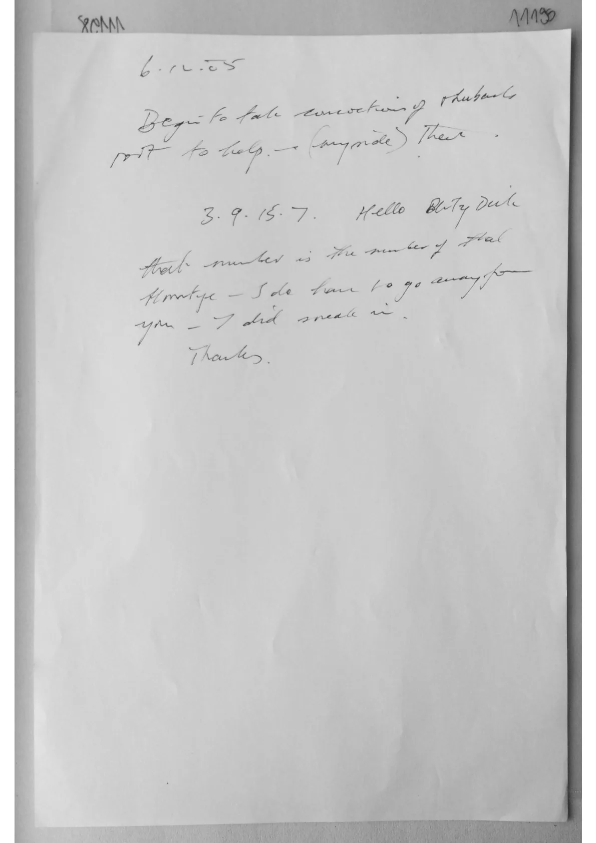 Handwritten Notes, document 11199