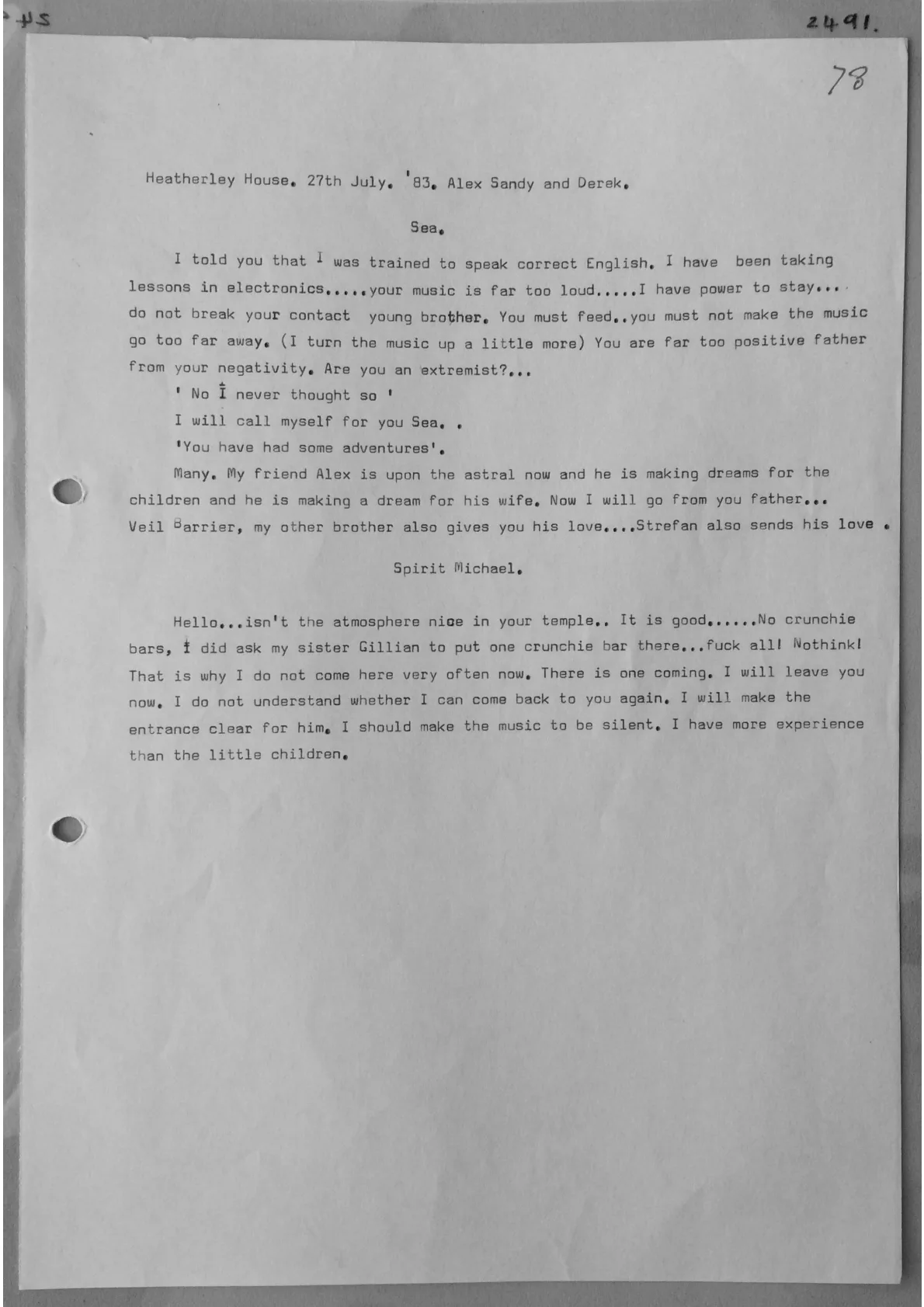 Trance notes - Sea, document 2491