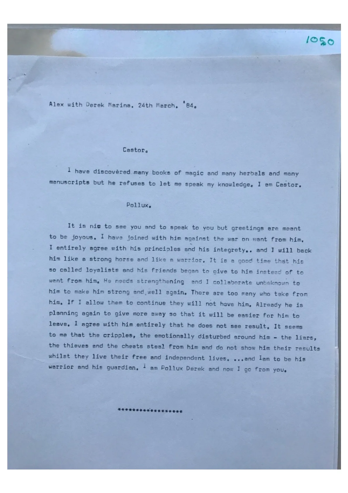 Trance Notes - Castor, document 1050