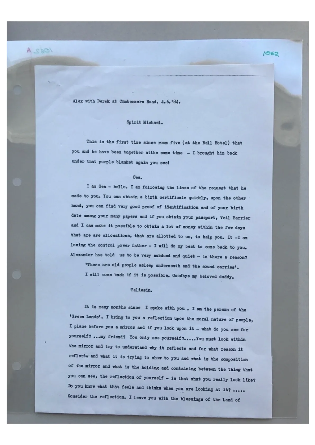 Trance Notes - Spirit Michael, document 1062