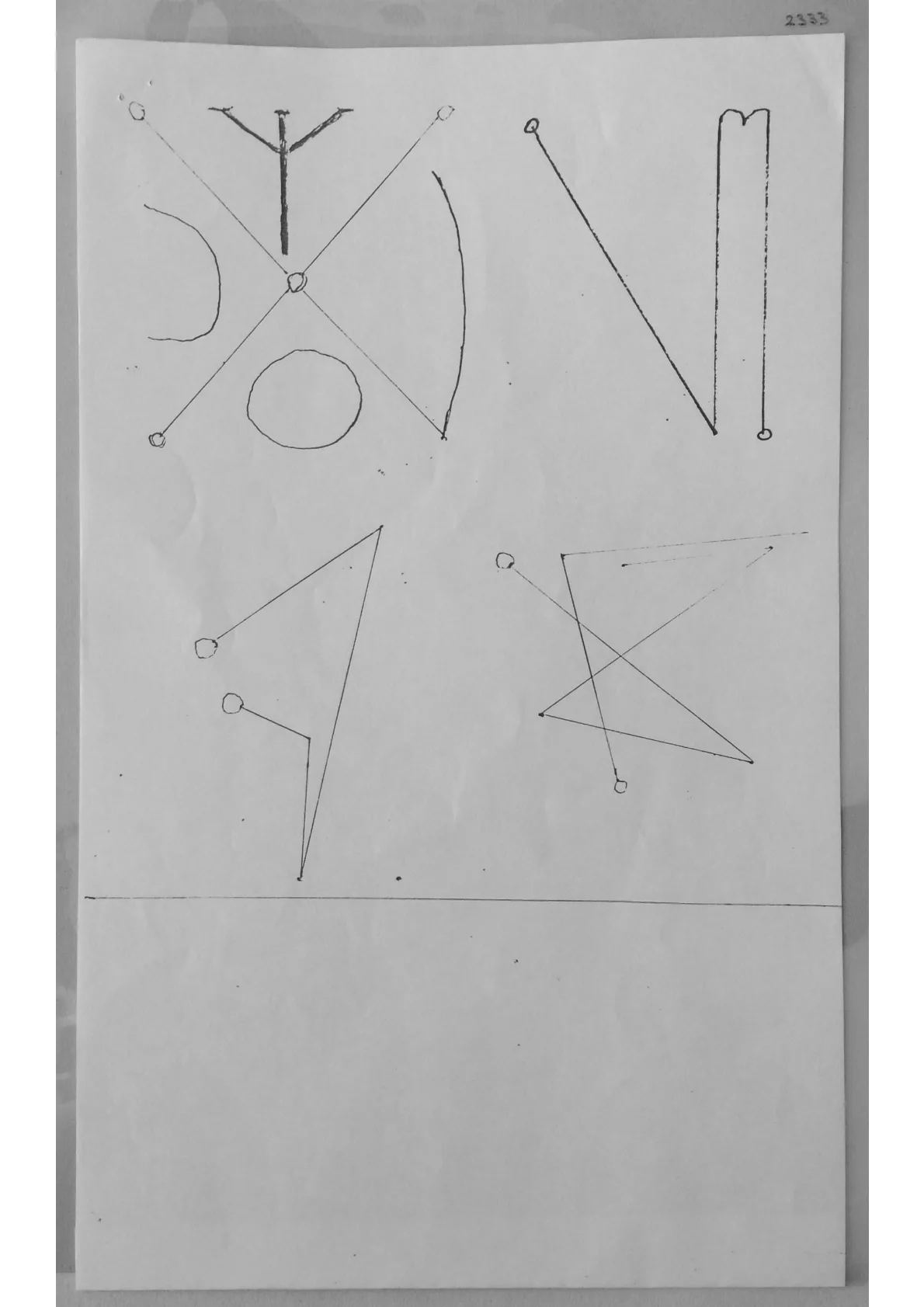 Various hand drawn Sigils. Document 2333