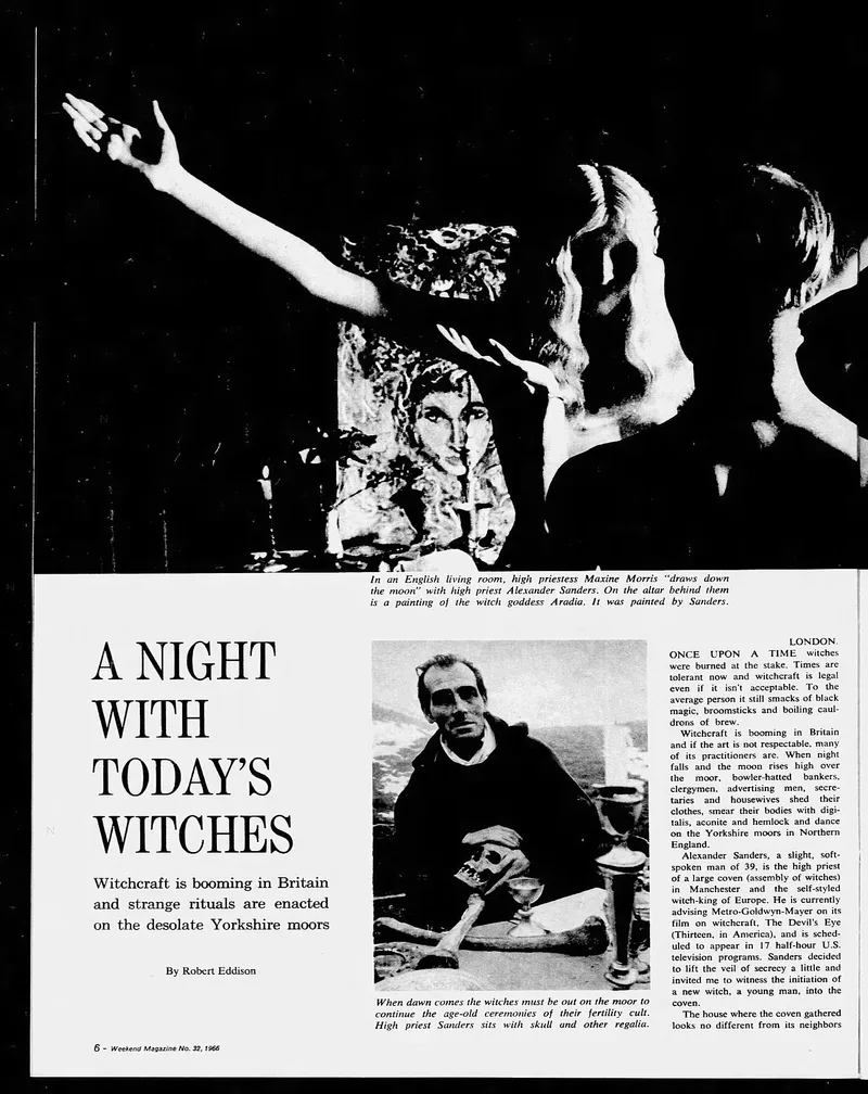 'A Night With Today's Witches', The Montreal Star, 6 August 1966