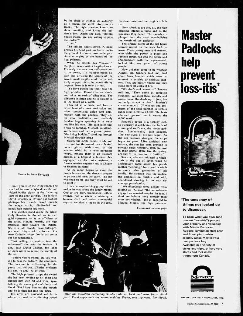 'A Night With Today's Witches', The Montreal Star, 6 August 1966