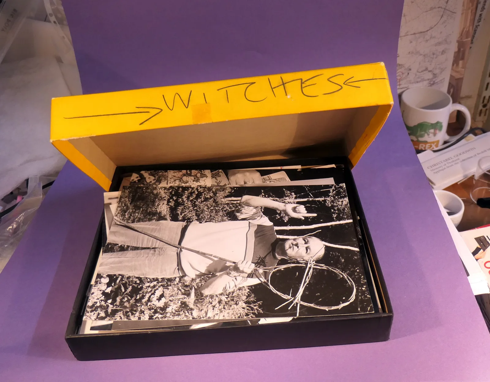 The Bexhill Observer photographic box marked 'Witches'