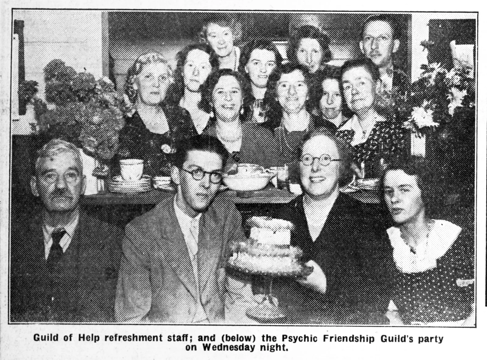 The Psychic Friendship Guild's party, Bexhill Observer, 20 November 1937