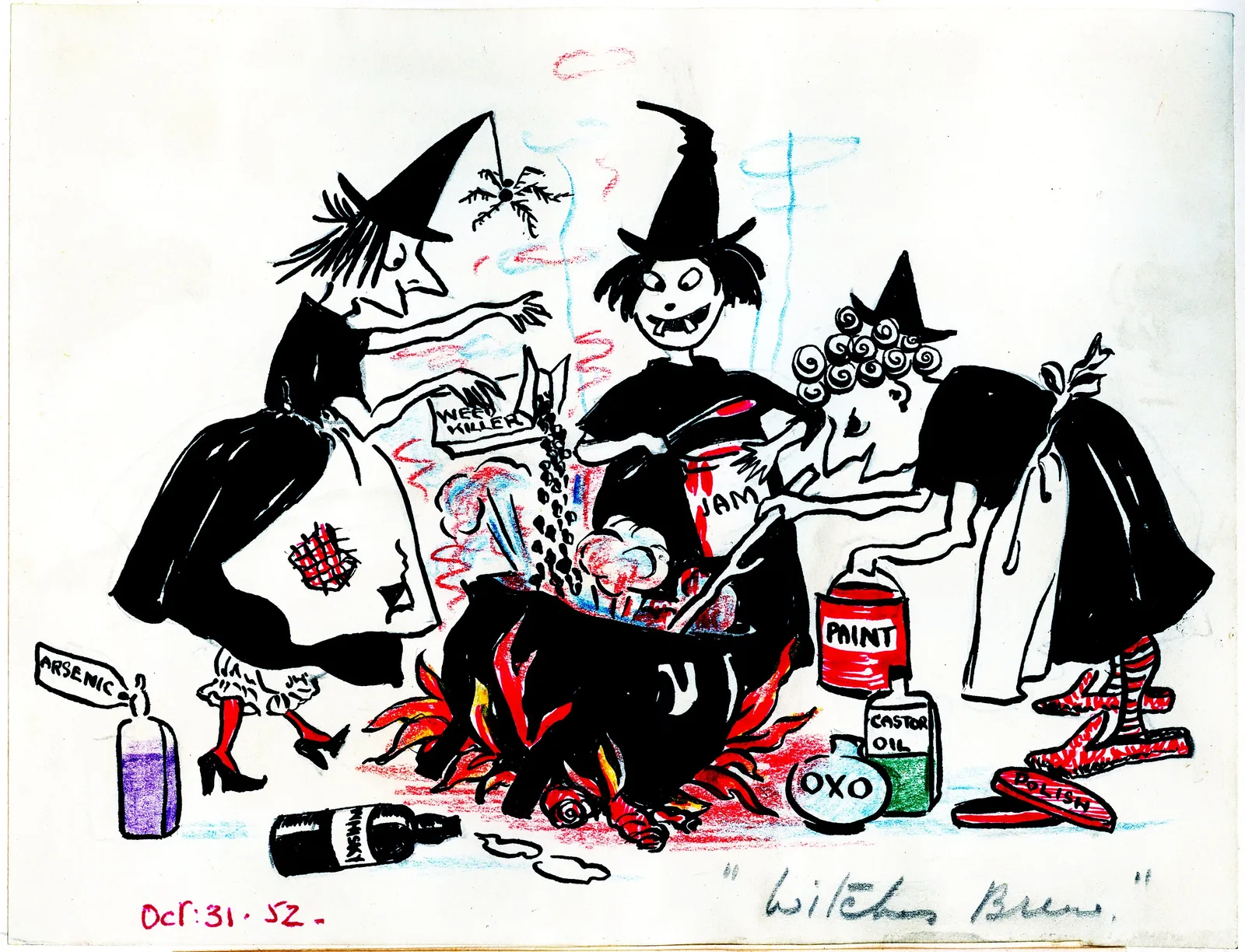 'Witches Brew', Colwall Court school album, 31 October 1952