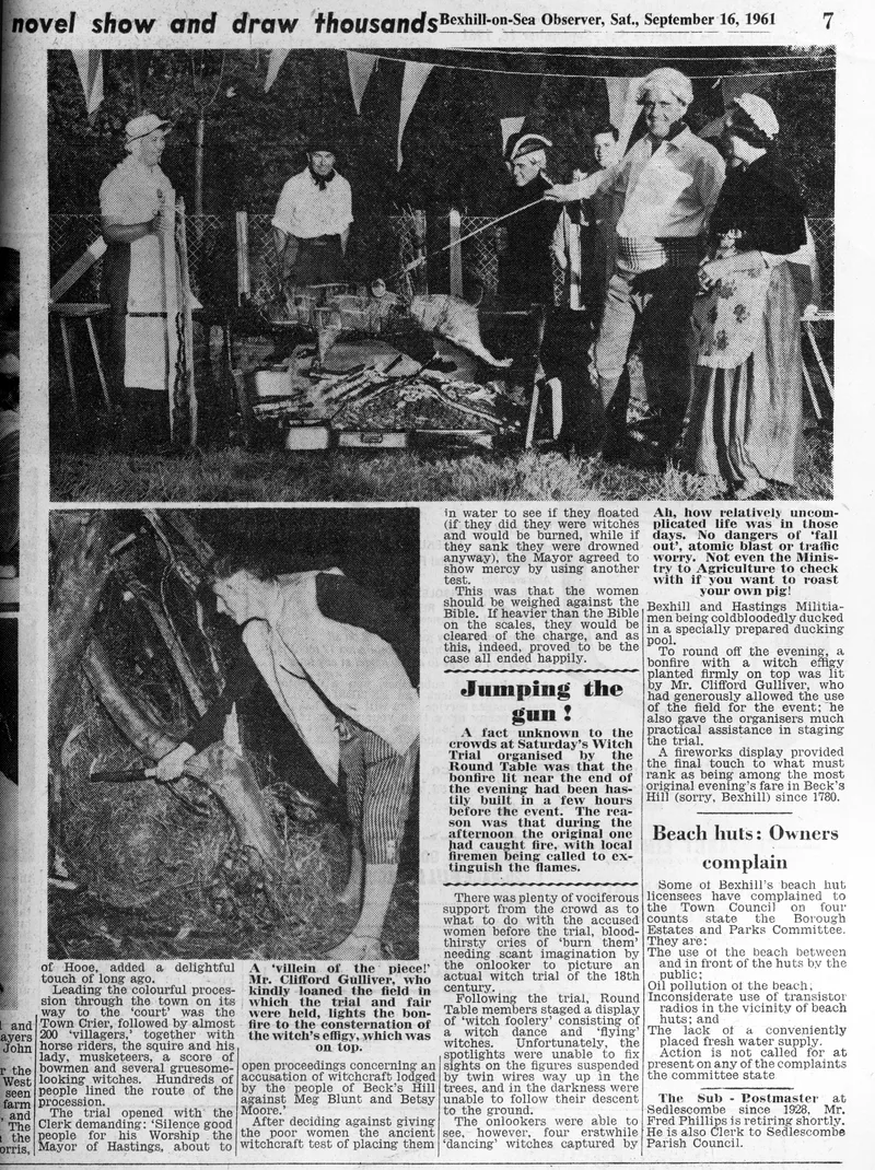 'Witch Trial and Fair Scenes', Bexhill Observer, 16 September 1961