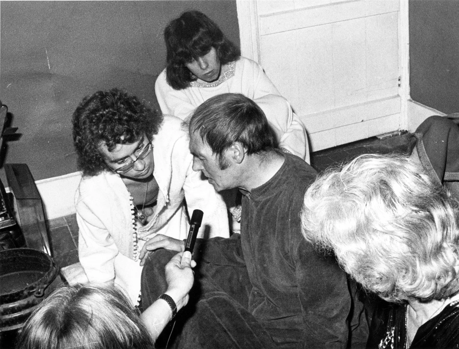 Alex Sanders being recorded in trance, Chantry Cottage, 2 July 1974