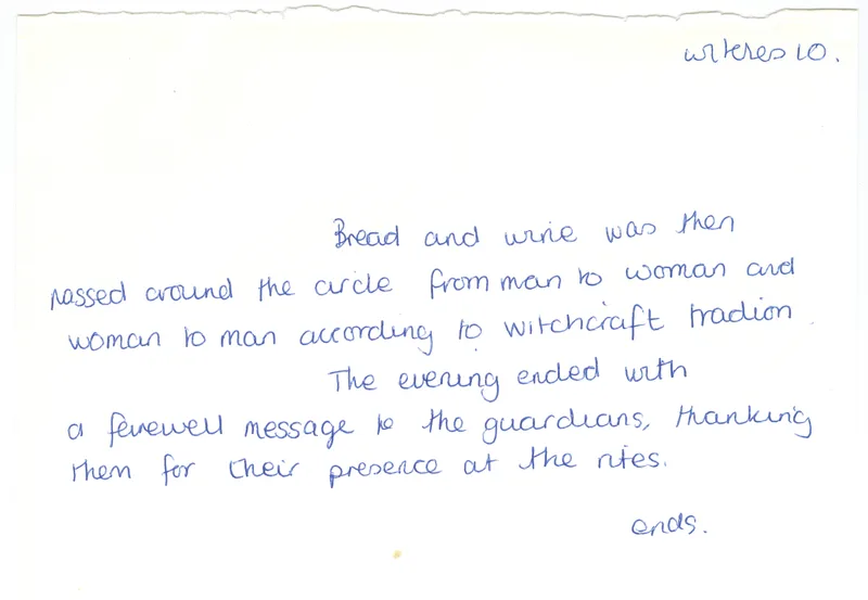 Caption cards 'Witches 7' and 'Witches 10', 1974