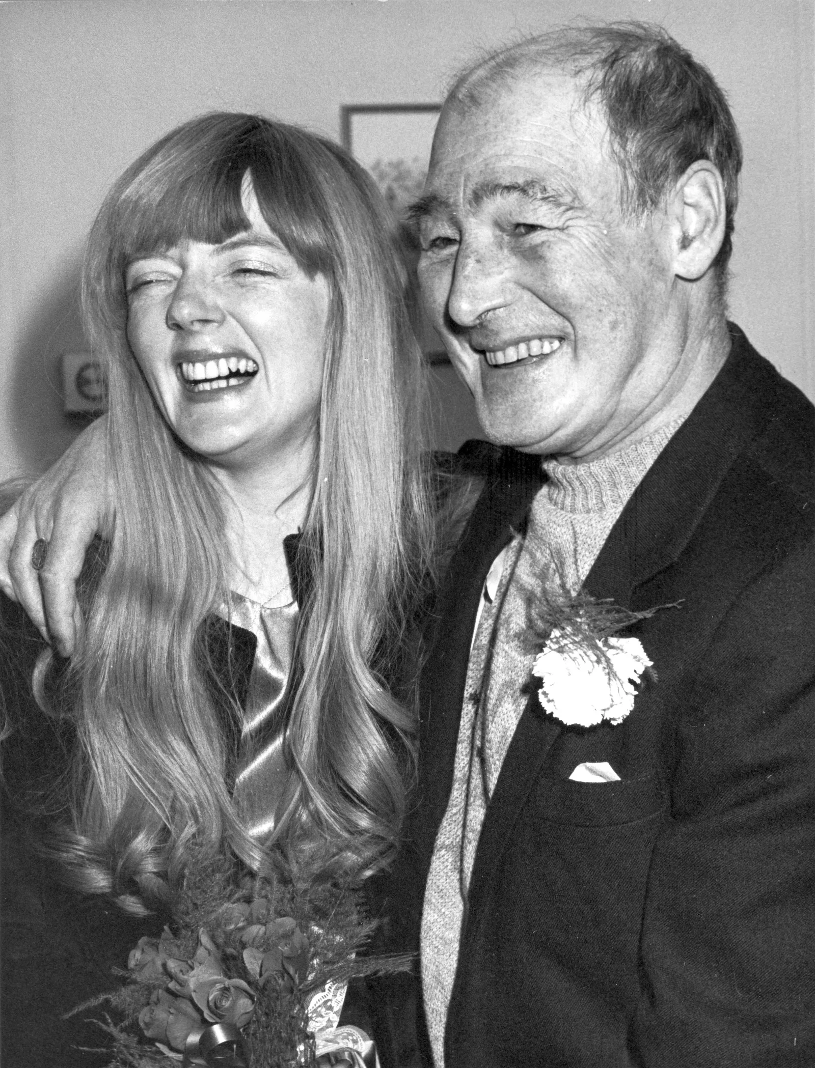 Alex Sanders and Gillian Sicka on their wedding day, 20 December 1982