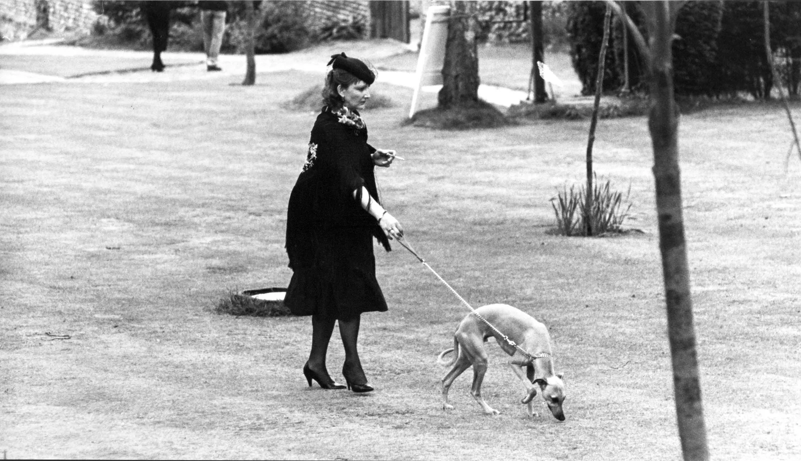 Maxine Sanders in Manor Gardens, Bexhill Old Town, 19 May 1988