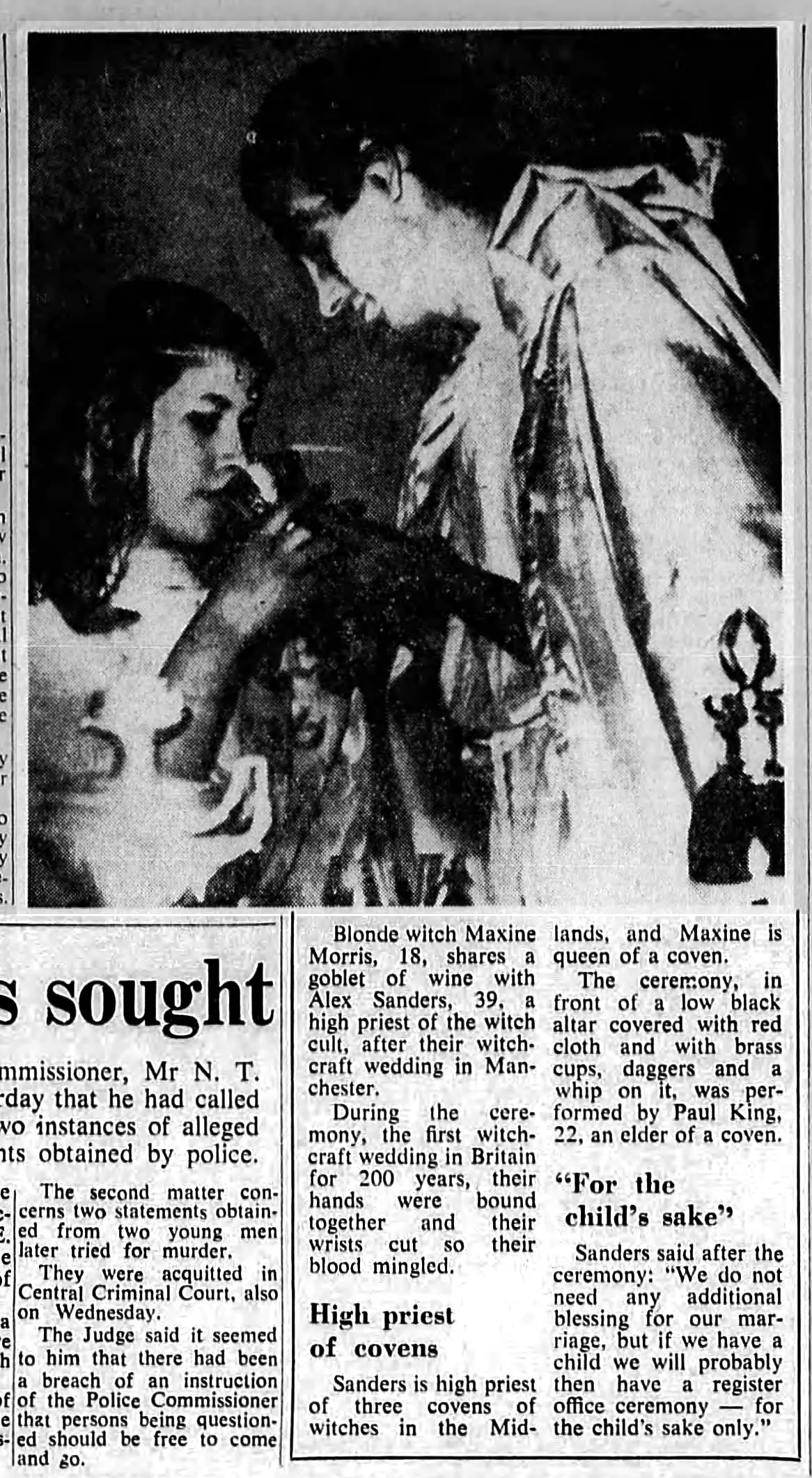 'High priest of covens', The Sydney Morning Herald, 10 December 1965