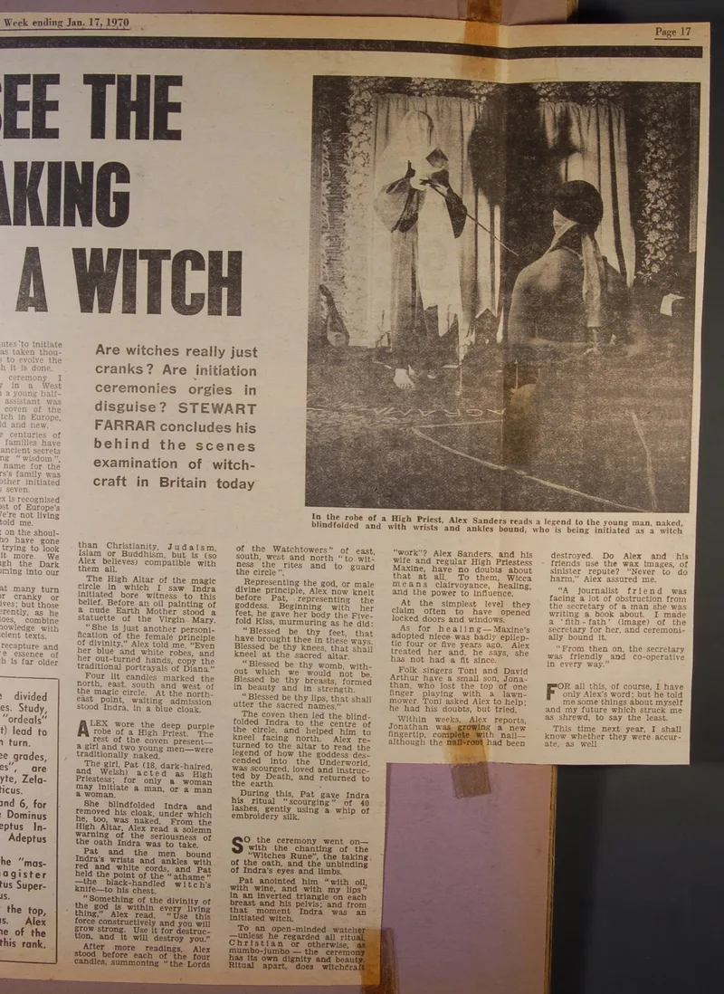 Stewart Farrar, "I See the Making of a Witch," Reveille Magazine (Jan 17, 1970)