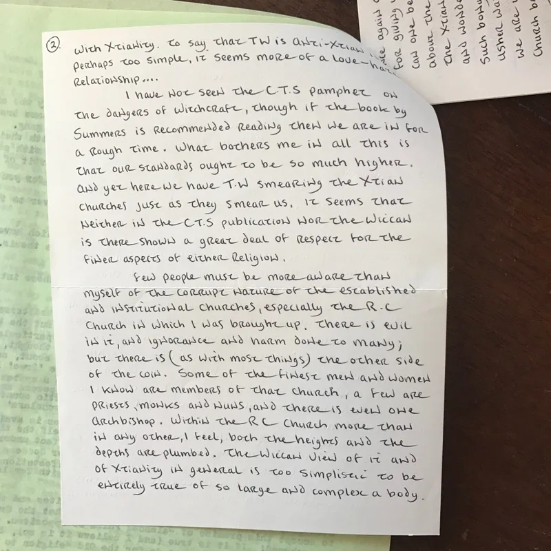 Letter from John Score to O.G.A (5 pages)