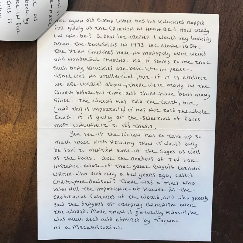 Letter from John Score to O.G.A (5 pages)