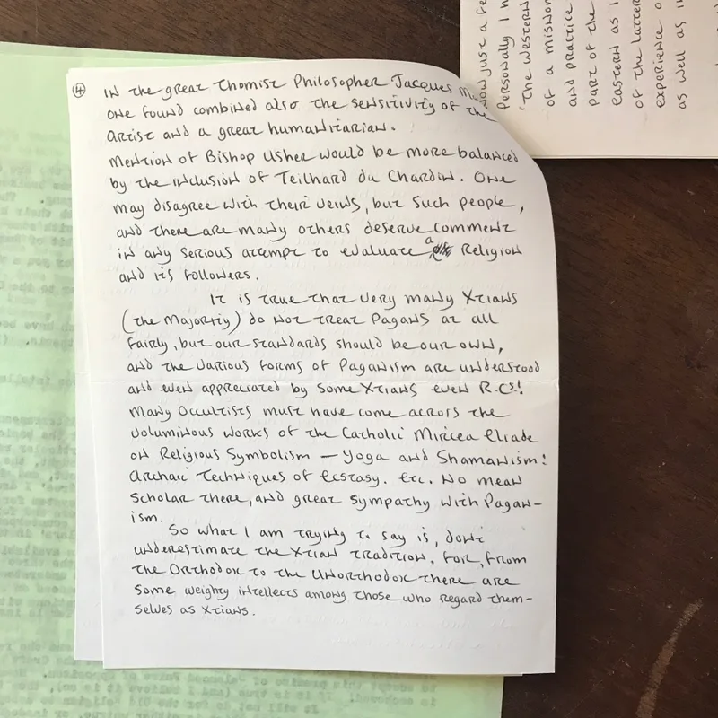 Letter from John Score to O.G.A (5 pages)