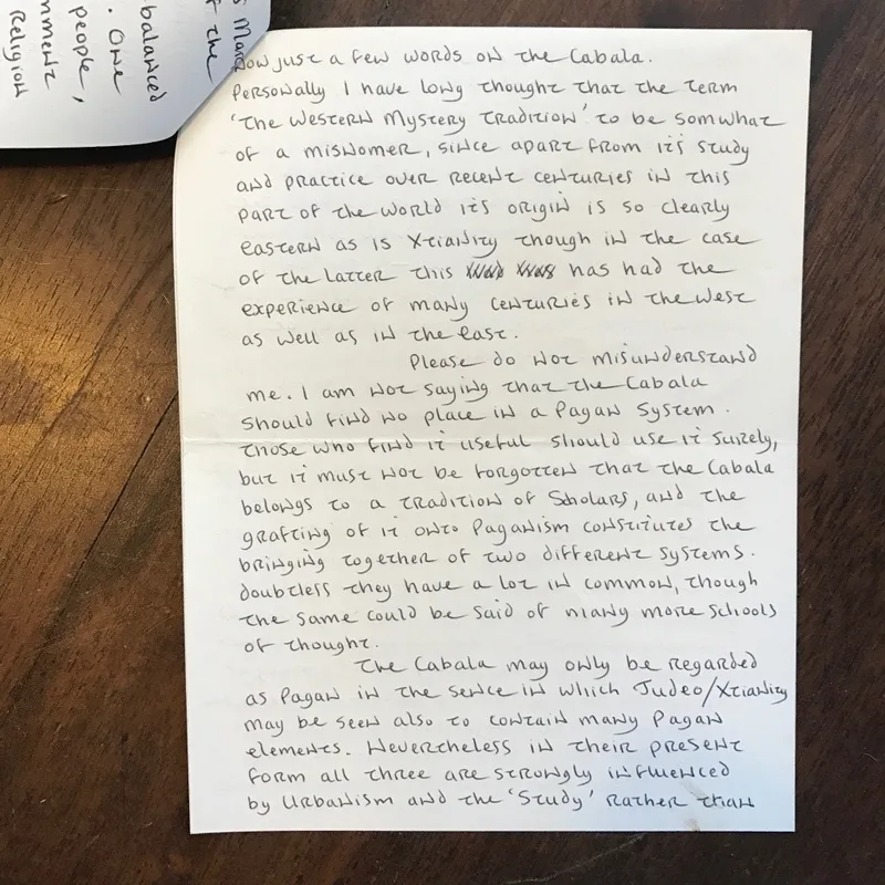 Letter from John Score to O.G.A (5 pages)