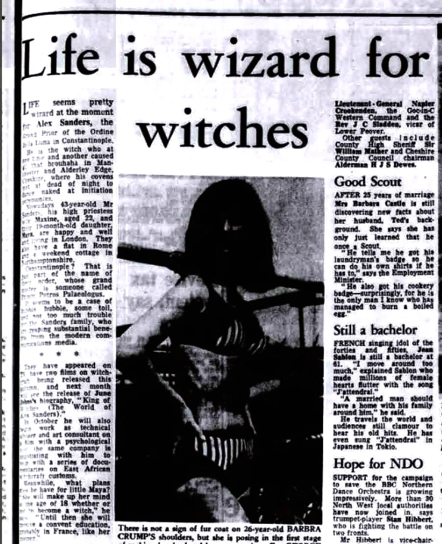 'Life is wizard for witches', Manchester Evening News, 19 September 1969
