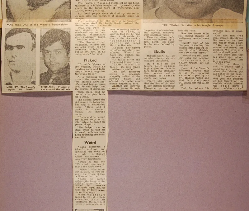 Newspaper article - Master Perfect Love