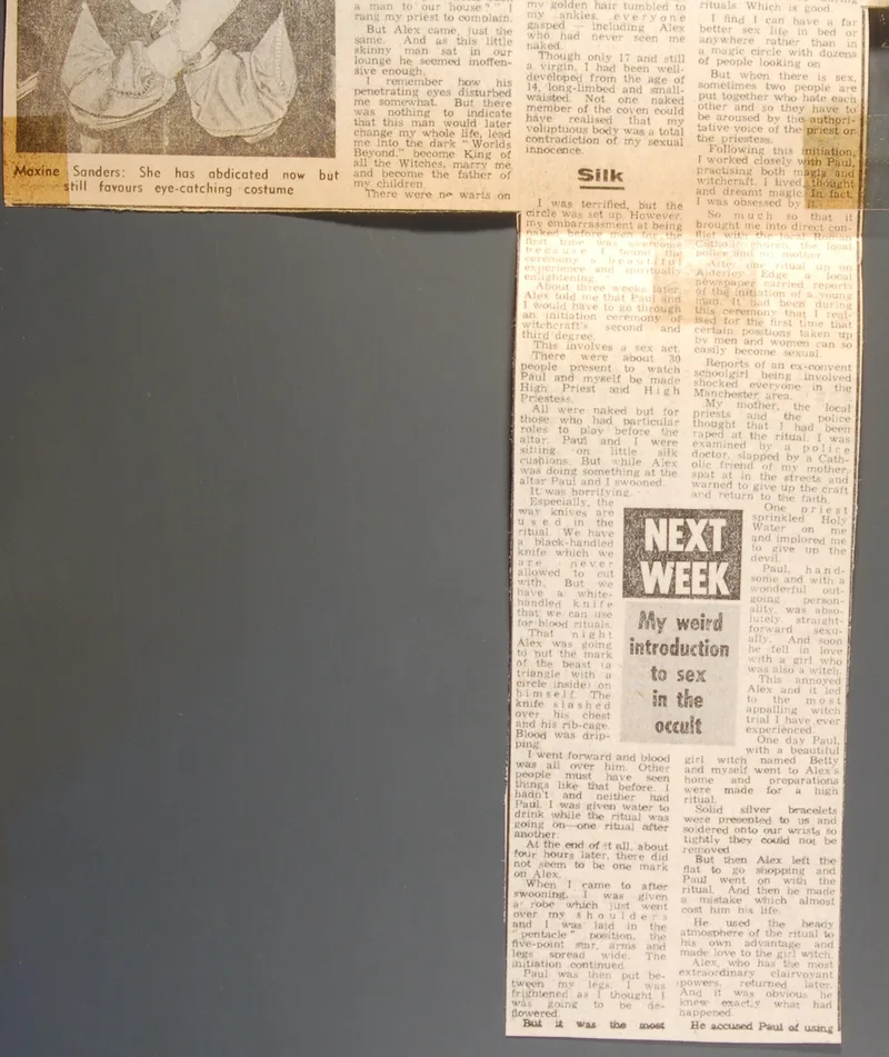 Newspaper article - Naked and afraid, I am made a Queen Witch at the Altar of Evil