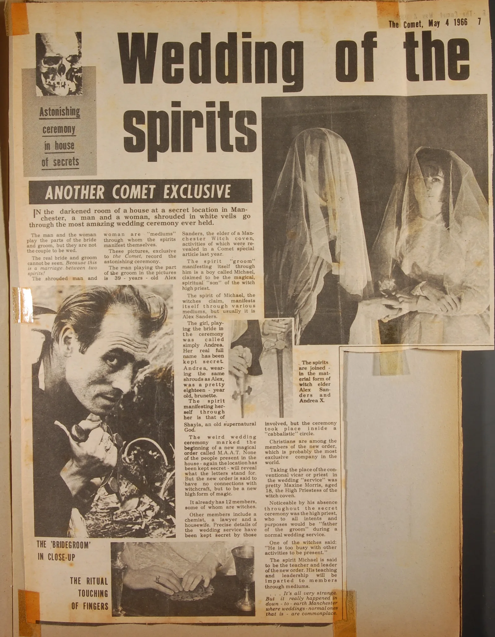 Newspaper article (P2) Amazing Wedding of the Spirits
