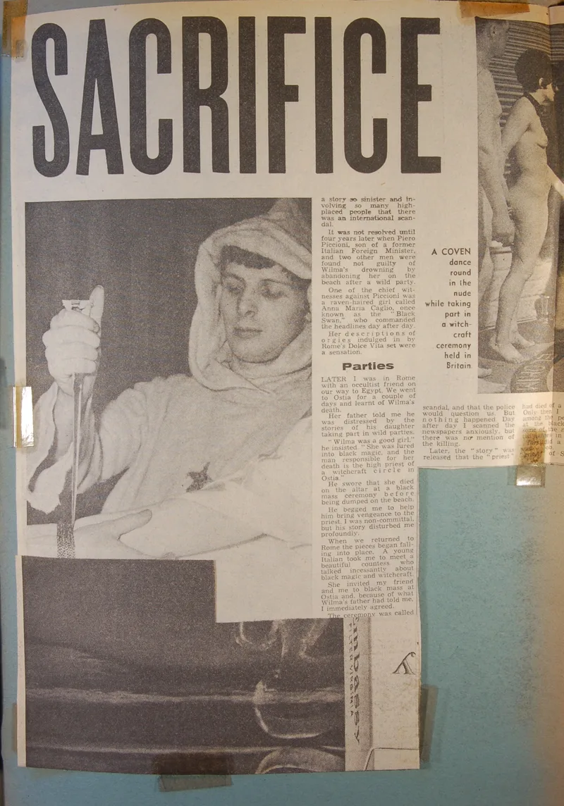 Ritual Sacrifice - news article (1970)