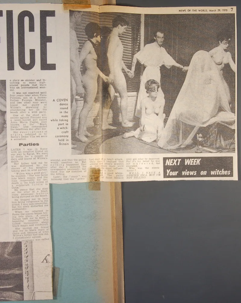 Ritual Sacrifice - news article (1970)