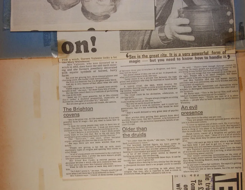 Newspaper article - Sex rituals? Yes they do go on!