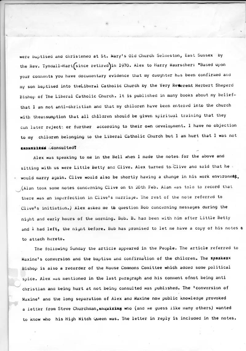 Temple diary report, 20th March 1982