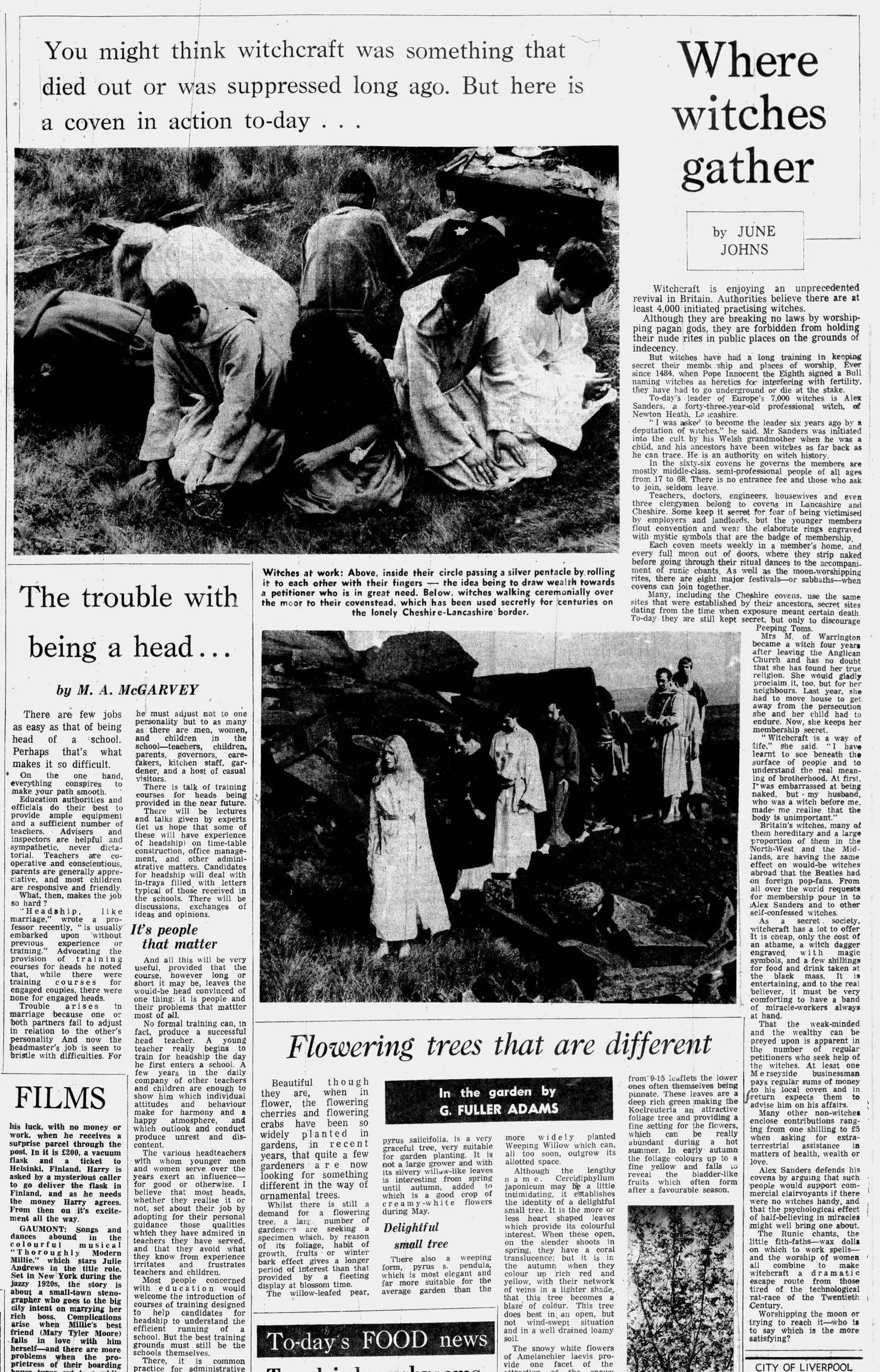 'Where witches gather', June Johns, Liverpool Daily Post, 9 February 1968