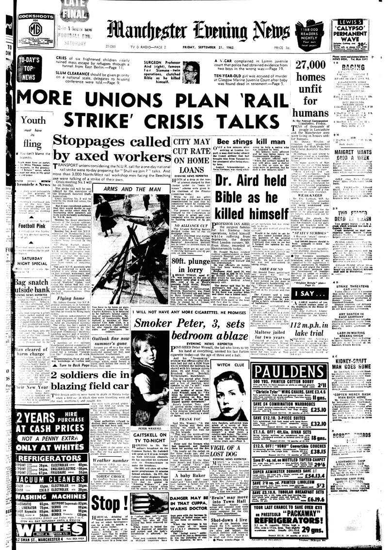 'Witch "trying to reach sister"', Manchester Evening News, 21 September 1962