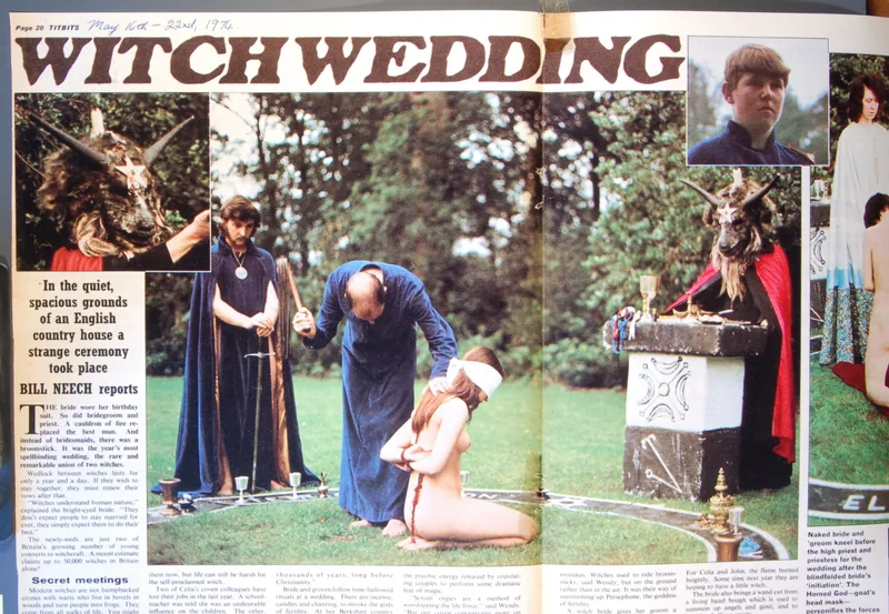 Titbit Magazine cuttings - A Witches Wedding