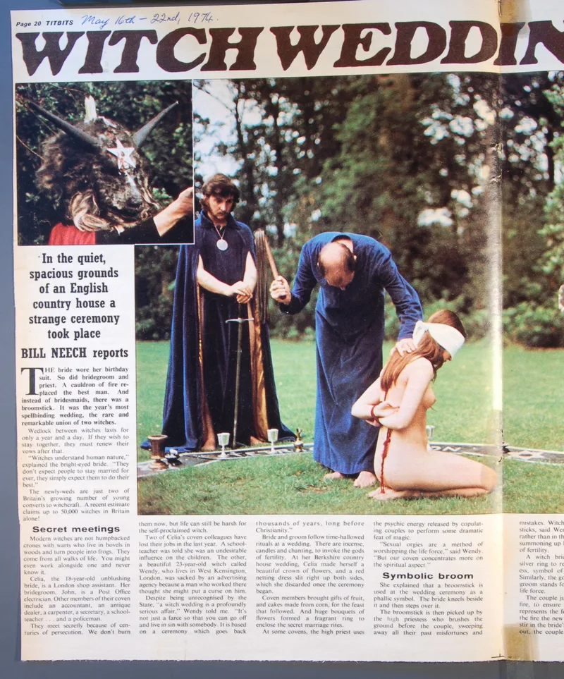 Titbit Magazine cuttings - A Witches Wedding