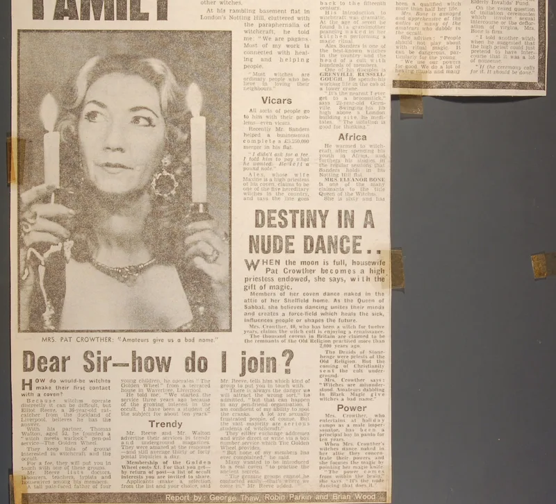 Witchcraft's 'Royal Family' - Newspaper article