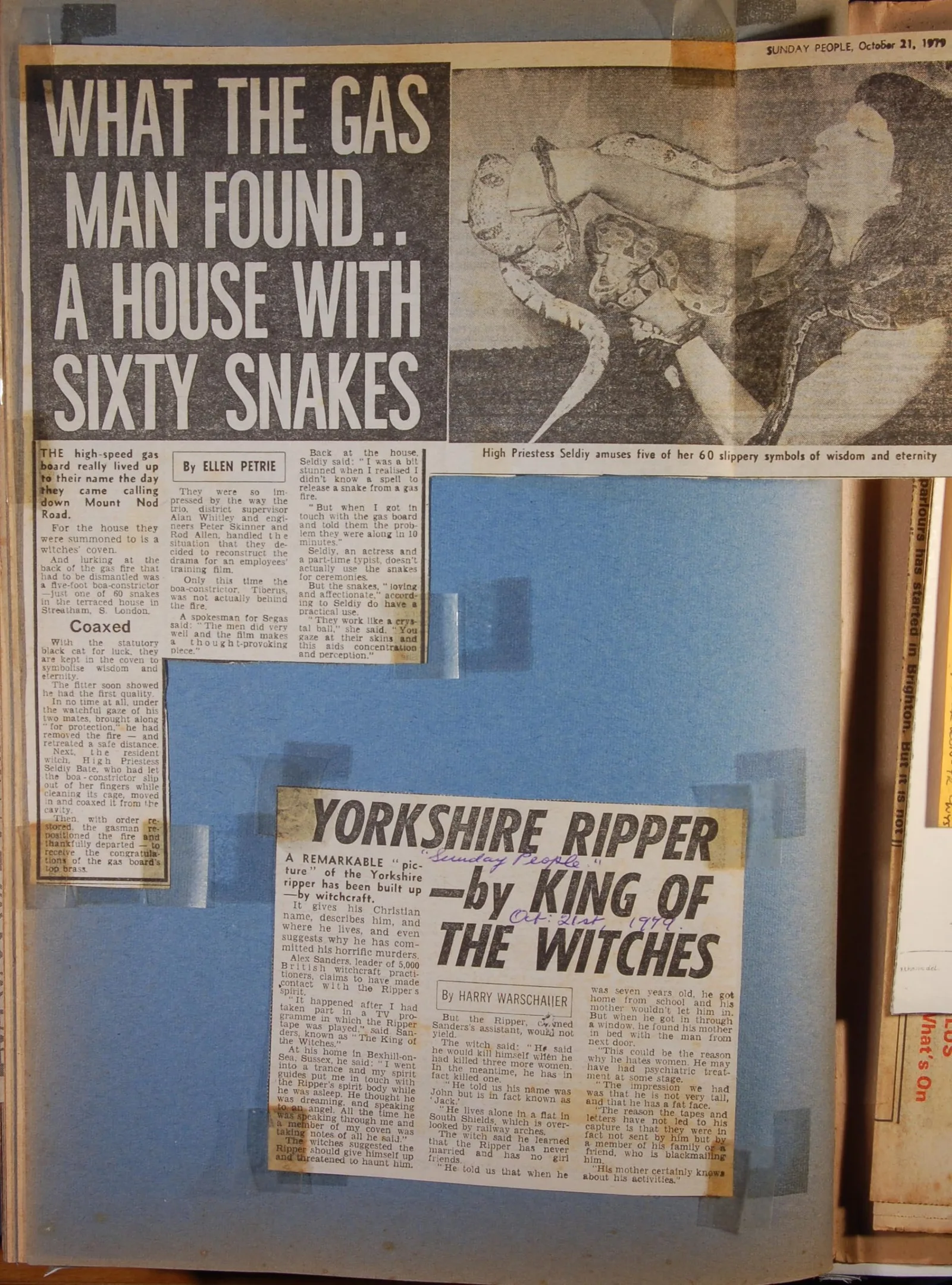 'Yorkshire Ripper by King of the Witches' - news article