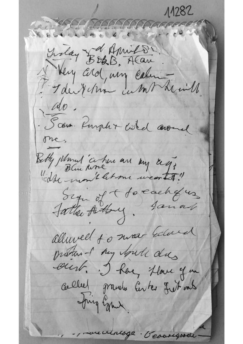Pages from a notebook of Alex Sanders (31 pages), document 11282