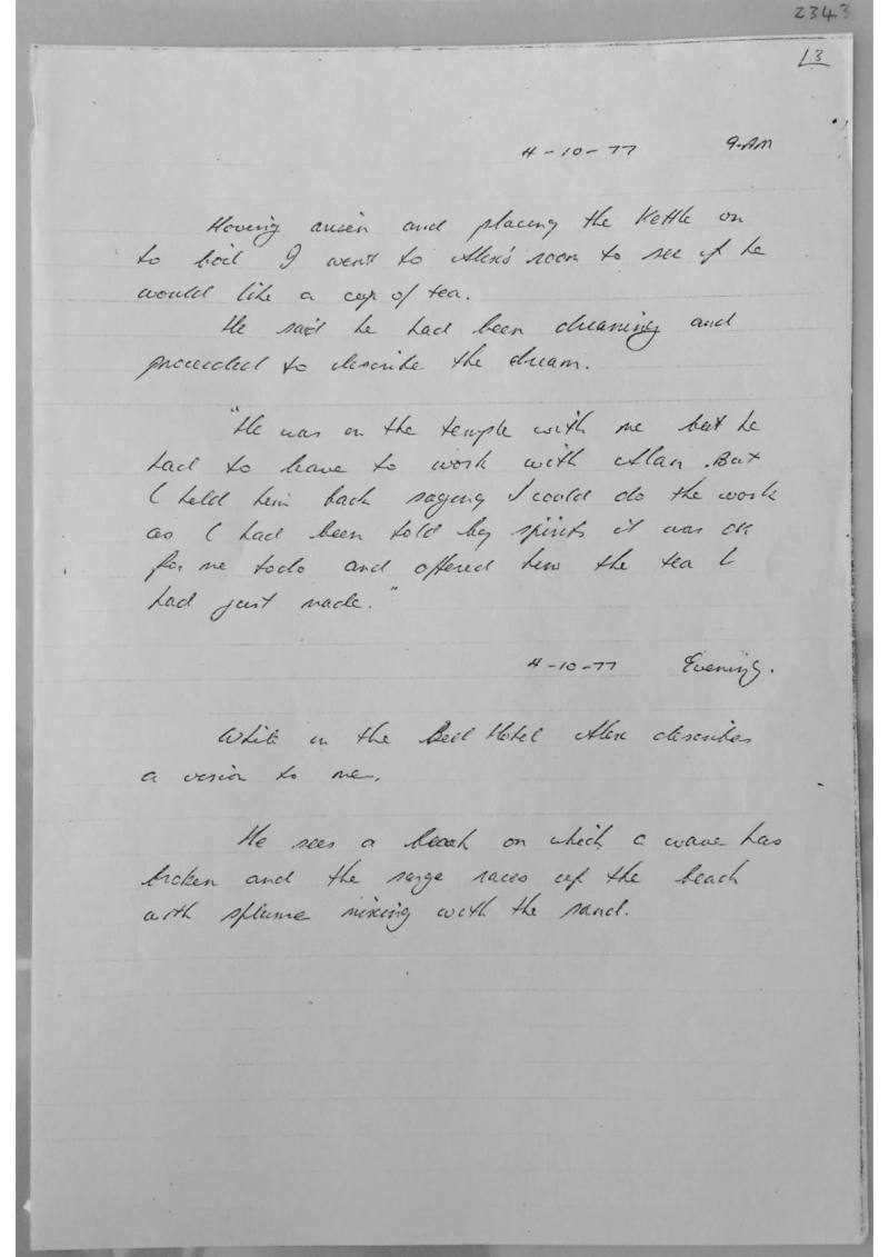 Alex in France - Notes. Document 2343