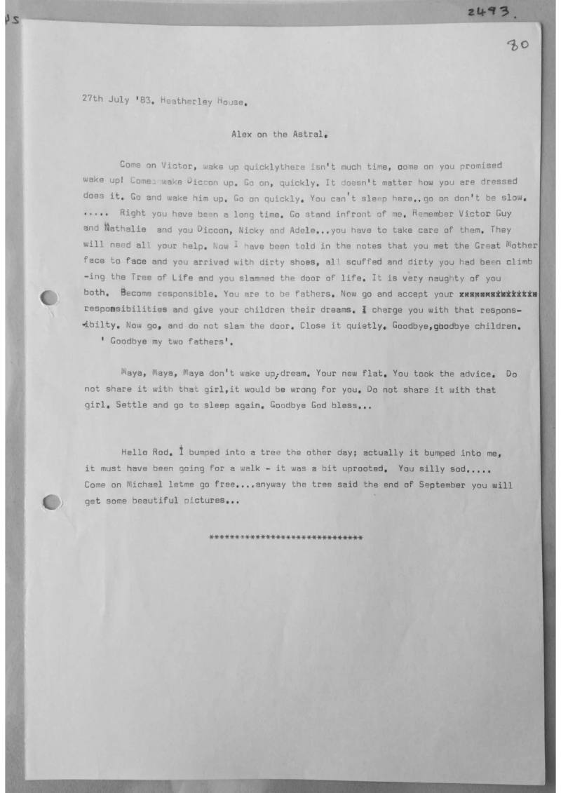 Trance notes - Alex on the Astral, document 2493