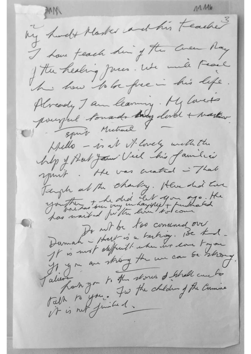 Alex Sanders trance notes, document 11116, 11117