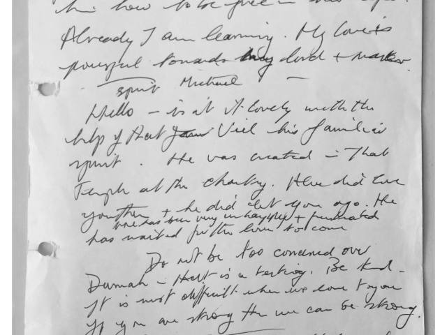 Alex Sanders trance notes, document 11116, 11117