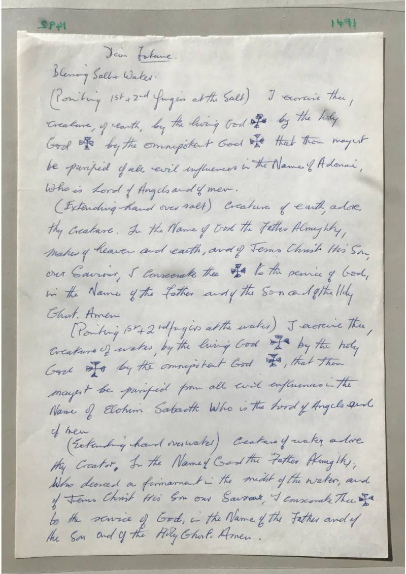 Hand written documents 1491, 1492