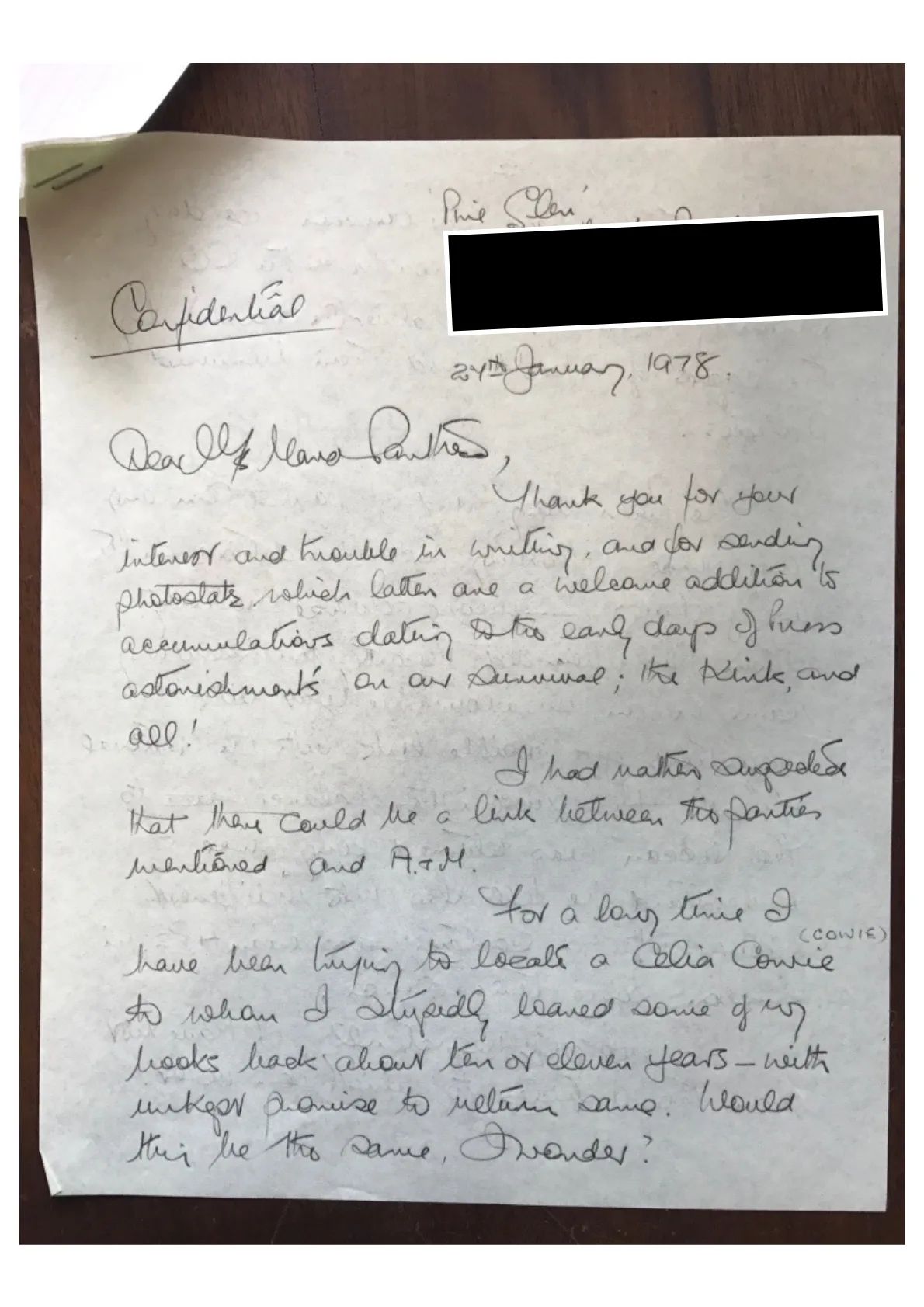 Handwritten letter exchange between John Score 'M' and his brother.