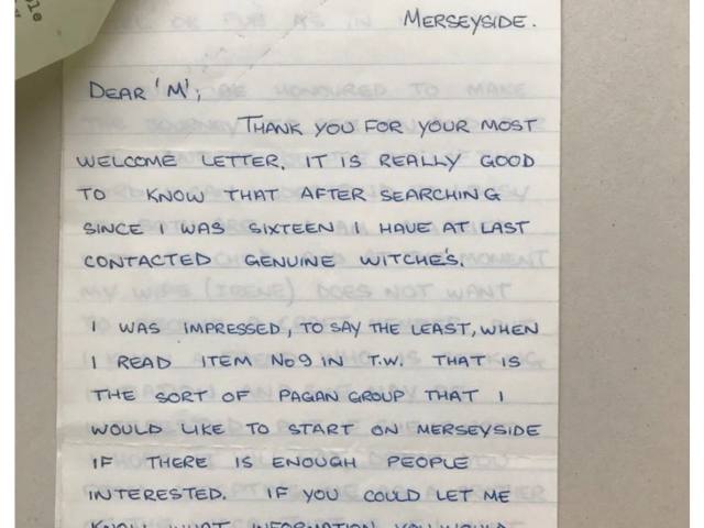 Handwritten letter from E.C.Lawson to 'M'
