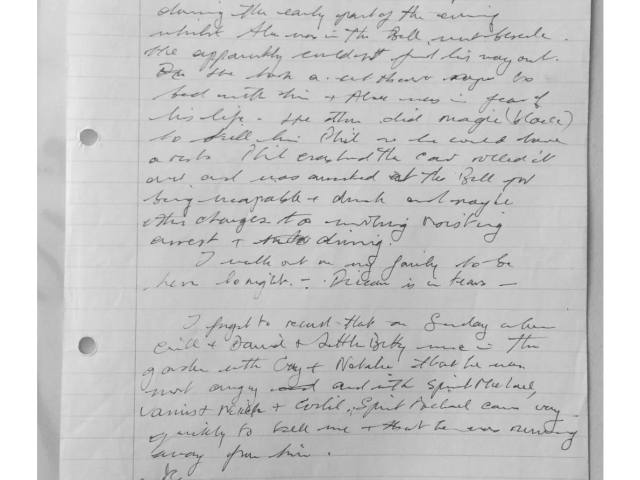 Handwritten notes, document 11135