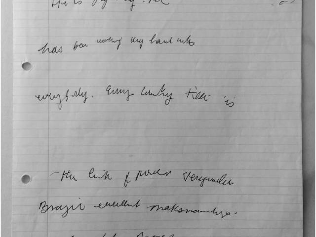 Handwritten notes, document 11136