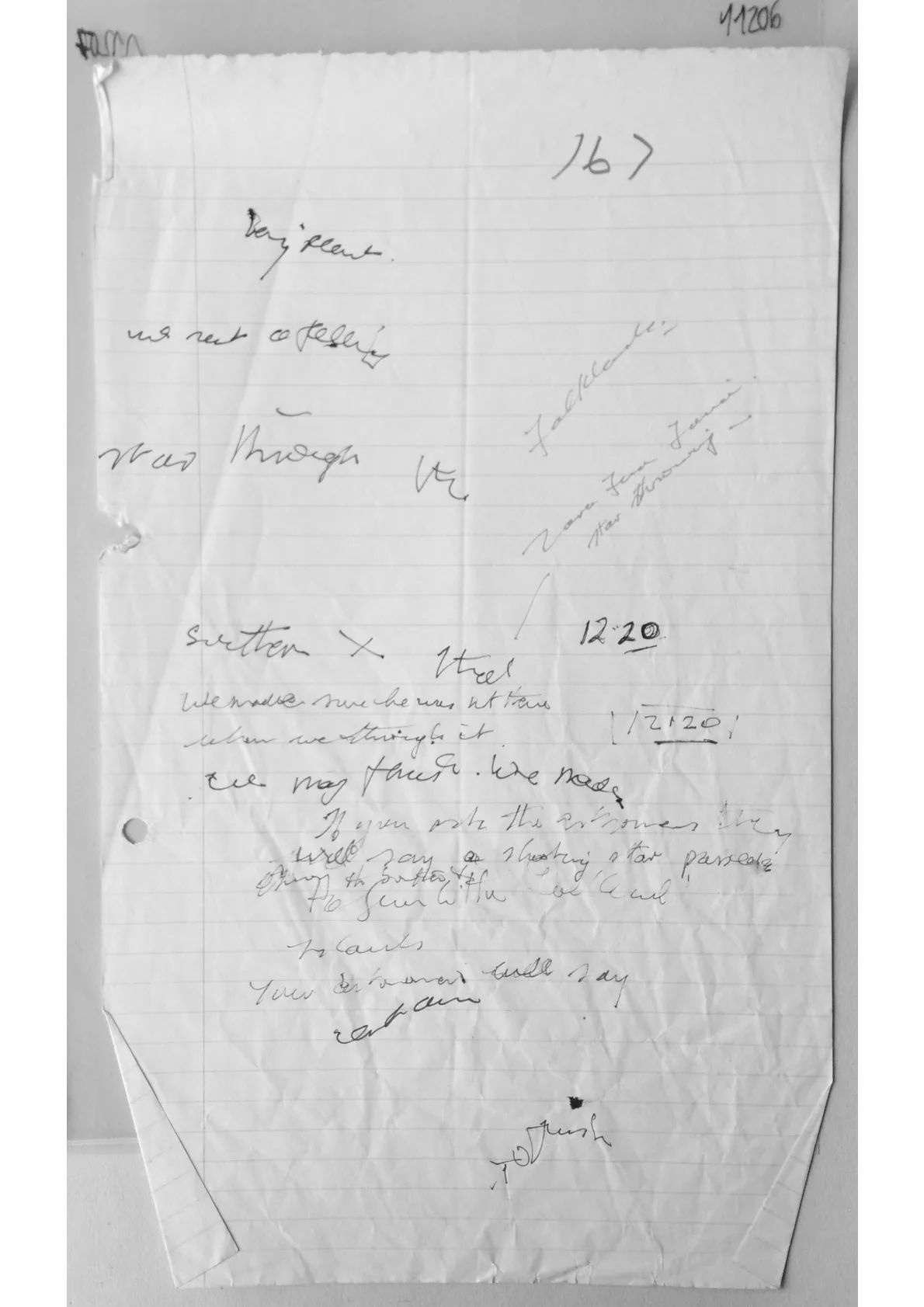 Handwritten Notes, document 11206