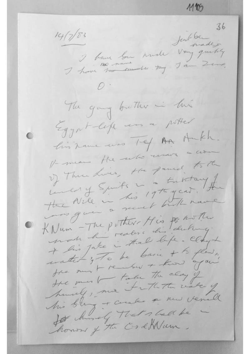 Handwritten Trance Notes, document 11109