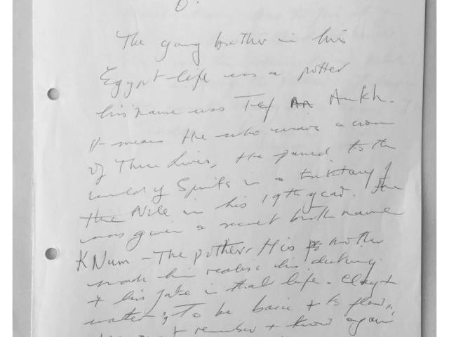 Handwritten Trance Notes, document 11109